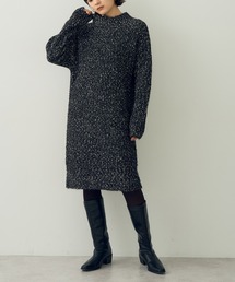 YECCA VECCA | ブークレMIXニットワンピース(ワンピース)