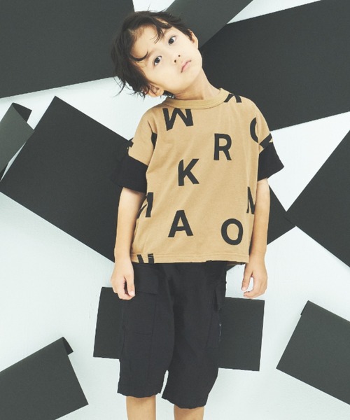 セール】天竺ロゴPTワイドTシャツ（Tシャツ/カットソー）｜maarook  