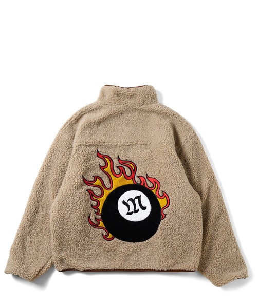 MFC STORE（エムエフシーストア）の「MFC STORE FLAME BALL REVERSIBLE BOA JACKET（ブルゾン・メンズ・モカ/ブラック/アイボリー・M/L/XL）」の8枚目の写真