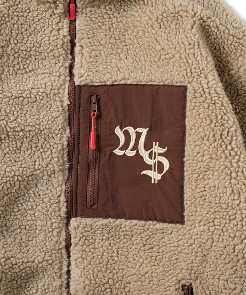 MFC STORE（エムエフシーストア）の「MFC STORE FLAME BALL REVERSIBLE BOA JACKET（ブルゾン・メンズ・モカ/ブラック/アイボリー・M/L/XL）」の9枚目の写真