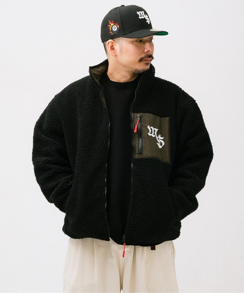 FCBR × READYMADE「スマイルファイヤー」プリントブラックジャケット