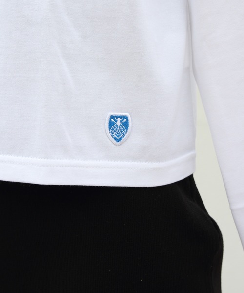 ORCIVAL（オーシバル）の「ORCIVAL/オーシバル　ボートネックロングスリーブショートプルオーバー　ソリッド　BOATNECK LONGSLEEVE SHORT PULLOVER SOLID　OR-0334 BFJ（Tシャツ/カットソー・レディース・ベージュ/ホワイト/ブラック・1）」の5枚目の写真