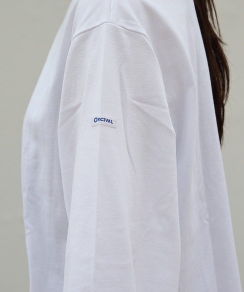 ORCIVAL（オーシバル）の「ORCIVAL/オーシバル　ボートネックロングスリーブショートプルオーバー　ソリッド　BOATNECK LONGSLEEVE SHORT PULLOVER SOLID　OR-0334 BFJ（Tシャツ/カットソー・レディース・ベージュ/ホワイト/ブラック・1）」の6枚目の写真