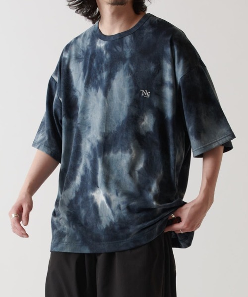 Lui's（ルイス）の「【Neucon / ニューコン】24SS 刺繍タイダイBIG T（Tシャツ/カットソー・メンズ・グレー/ブラウン/ネイビー・1/2）」の3枚目の写真