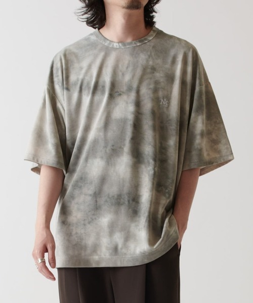 Lui's（ルイス）の「【Neucon / ニューコン】24SS 刺繍タイダイBIG T（Tシャツ/カットソー・メンズ・グレー/ブラウン/ネイビー・1/2）」の2枚目の写真