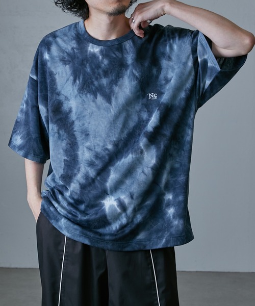Lui's（ルイス）の「【Neucon / ニューコン】24SS 刺繍タイダイBIG T（Tシャツ/カットソー・メンズ・グレー/ブラウン/ネイビー・1/2）」の14枚目の写真