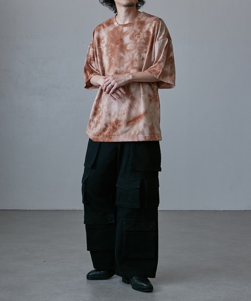 Lui's（ルイス）の「【Neucon / ニューコン】24SS 刺繍タイダイBIG T（Tシャツ/カットソー・メンズ・グレー/ブラウン/ネイビー・1/2）」の12枚目の写真