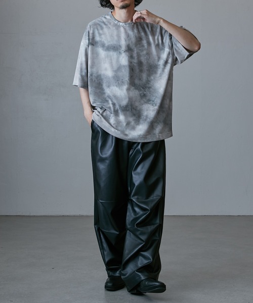 Lui's（ルイス）の「【Neucon / ニューコン】24SS 刺繍タイダイBIG T（Tシャツ/カットソー・メンズ・グレー/ブラウン/ネイビー・1/2）」の7枚目の写真