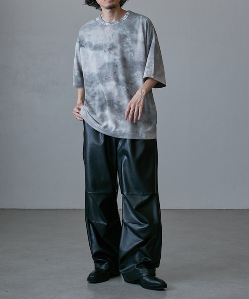 Lui's（ルイス）の「【Neucon / ニューコン】24SS 刺繍タイダイBIG T（Tシャツ/カットソー・メンズ・グレー/ブラウン/ネイビー・1/2）」の8枚目の写真