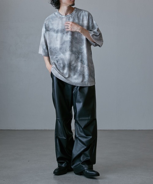 Lui's（ルイス）の「【Neucon / ニューコン】24SS 刺繍タイダイBIG T（Tシャツ/カットソー・メンズ・グレー/ブラウン/ネイビー・1/2）」の9枚目の写真