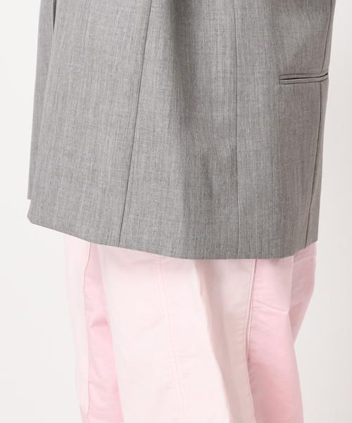 美品　CITYSHOP 2WAY GABARDINE ジャケット ベージュ セール】2WAY GABARDINE ジャケット（ノーカラージャケット