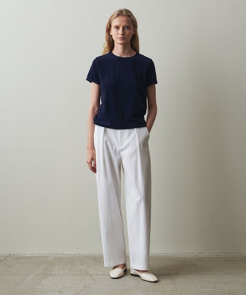 ＜Steven Alan＞パイル Tシャツ ホワイト STEVEN ALAN tシャツ 「Steven Alan」パイル ショートスリーブ T