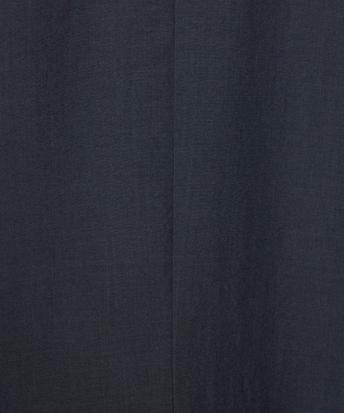 INED CLARO（イネドクラロ）の「【洗えるセットアップ】リネンライクメランジ カラーレスジャケット（スーツジャケット・レディース・ネイビー/モカ・7号/9号/11号）」の9枚目の写真