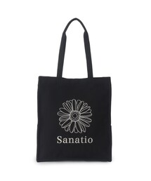◆【A4対応】フラワー刺繍ワッフルトート