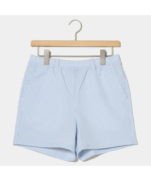 ROSASEN（ロサーセン）の「【Rosasen/GOLF】エコサッカーストライプショートパンツ（その他パンツ・レディース・サックスブルー/ネイビー/ベージュ・42/40/38）」の4枚目の写真