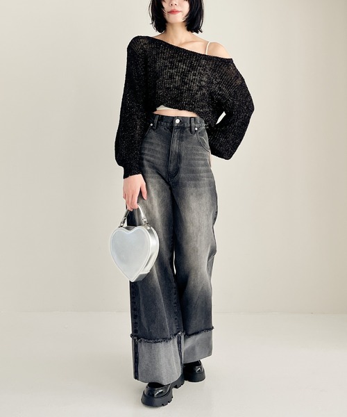 Heather（ヘザー）の「2WAYハートBAG　110526（ショルダーバッグ・レディース・ブラック/オフホワイト/シルバー/ブラック系その他・ONE SIZE）」の21枚目の写真