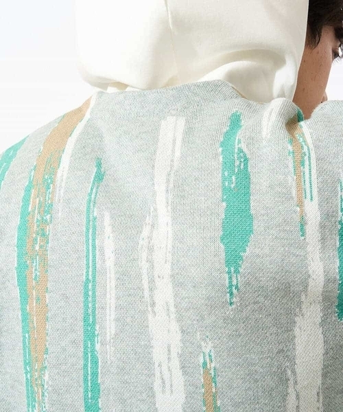 a.v.v（アーヴェヴェ）の「【ユニセックス】柄ジャカードワイドカーディガン（カーディガン/ボレロ・メンズ・ライトグレー/アイボリー・48/46）」の11枚目の写真