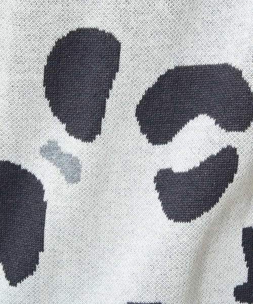 a.v.v（アーヴェヴェ）の「【ユニセックス】柄ジャカードワイドカーディガン（カーディガン/ボレロ・メンズ・ライトグレー/アイボリー・48/46）」の16枚目の写真