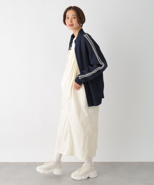 LEPSIM（レプシィム）の「【産前・産後対応】マタニティ／ラインニットカーディガン　992065（マタニティウェア/グッズ・レディース・ダークネイビー/アイボリー・FREE）」の10枚目の写真