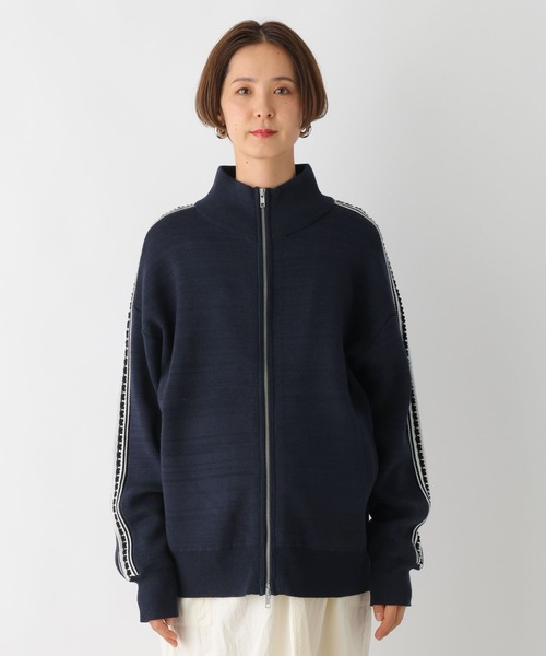 LEPSIM（レプシィム）の「【産前・産後対応】マタニティ／ラインニットカーディガン　992065（マタニティウェア/グッズ・レディース・ダークネイビー/アイボリー・FREE）」の14枚目の写真