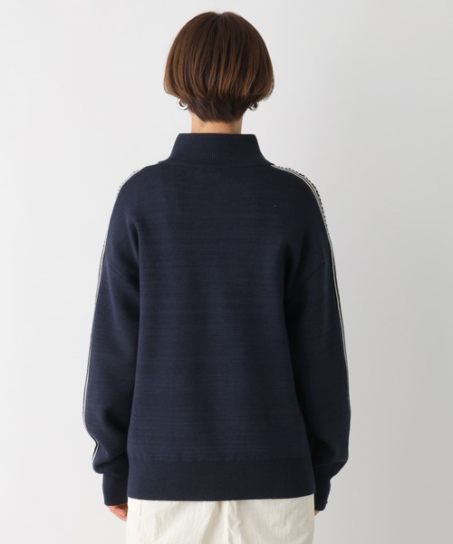 LEPSIM（レプシィム）の「【産前・産後対応】マタニティ／ラインニットカーディガン　992065（マタニティウェア/グッズ・レディース・ダークネイビー/アイボリー・FREE）」の16枚目の写真