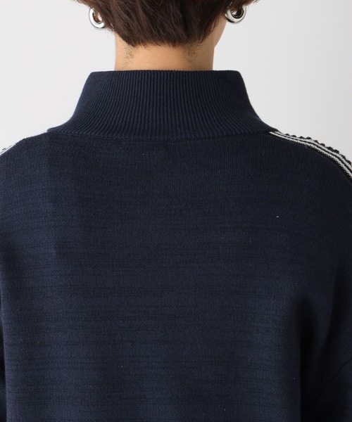 LEPSIM（レプシィム）の「【産前・産後対応】マタニティ／ラインニットカーディガン　992065（マタニティウェア/グッズ・レディース・ダークネイビー/アイボリー・FREE）」の22枚目の写真