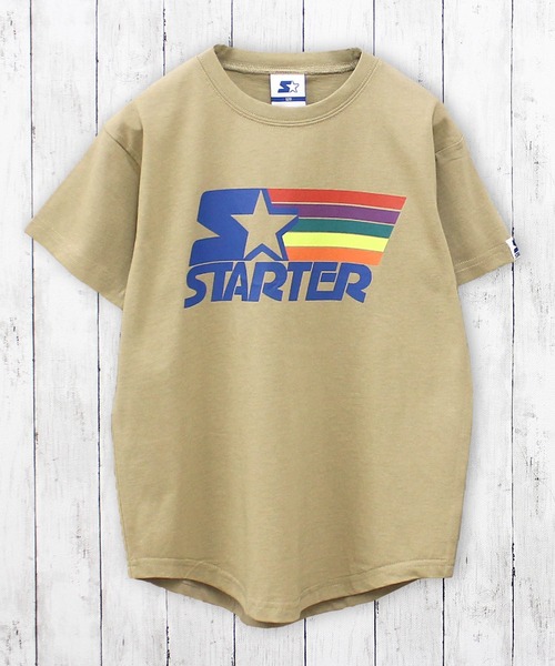 セール】STARTER スターター レインボーロゴ 半袖 Tシャツ（T