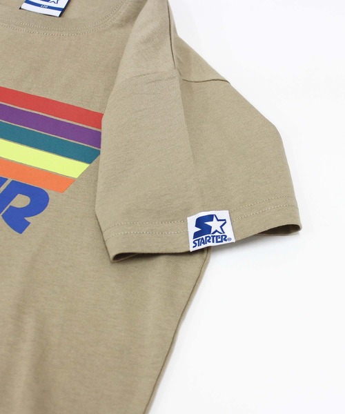 STARTER（スターター）の「STARTER スターター レインボーロゴ 半袖 Tシャツ（Tシャツ/カットソー・キッズ・ブラック/オフホワイト/ネイビー/ベージュ・130cm/140cm/150cm/160cm/110cm/120cm）」の7枚目の写真