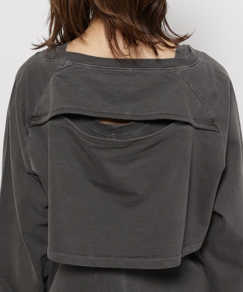 niko and...（ニコアンド）の「クロップドレイヤーセットプルオーバー（Tシャツ/カットソー・レディース・オフホワイト/ラベンダー/チャコール・FREE）」の16枚目の写真