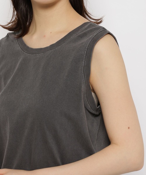 niko and...（ニコアンド）の「クロップドレイヤーセットプルオーバー（Tシャツ/カットソー・レディース・オフホワイト/ラベンダー/チャコール・FREE）」の19枚目の写真