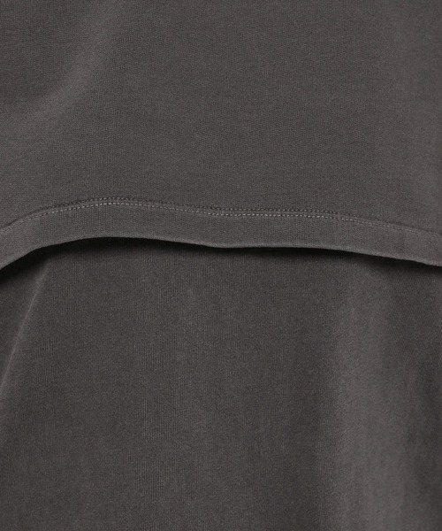 niko and...（ニコアンド）の「クロップドレイヤーセットプルオーバー（Tシャツ/カットソー・レディース・オフホワイト/ラベンダー/チャコール・FREE）」の22枚目の写真