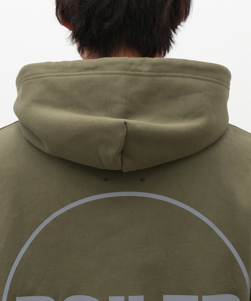 BOILER ROOM / ジップパーカー/M/コットン/KHK/24-070-610-0104-3-0 セール】【BOILER ROOM / ボイラールーム】 OG 3M HOOD（パーカー