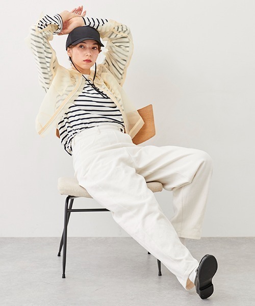 petit main LIEN（プティマインリアン）の「【LADIES】美脚デニムパンツ（デニムパンツ・レディース・ホワイト/ブラック/サックスブルー・S/M）」の7枚目の写真