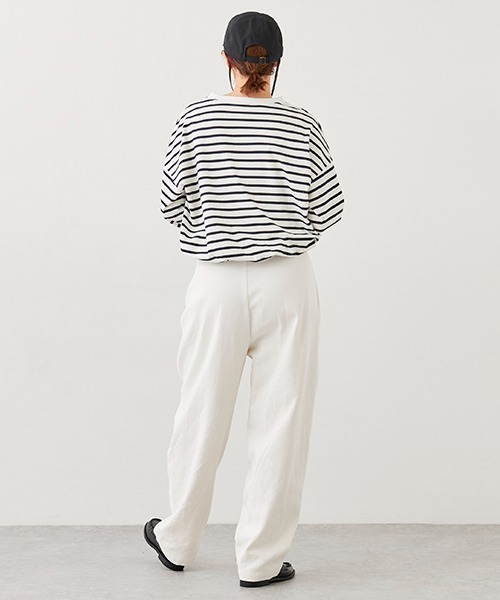 petit main LIEN（プティマインリアン）の「【LADIES】美脚デニムパンツ（デニムパンツ・レディース・ホワイト/ブラック/サックスブルー・S/M）」の8枚目の写真