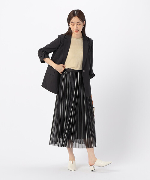 COMME CA ISM(コムサイズム)の「シャイニー タンクトップ(タンクトップ・レディース・アイボリー/ブラック/カーキ・MEDIUM/LARGE)」の5枚目の写真