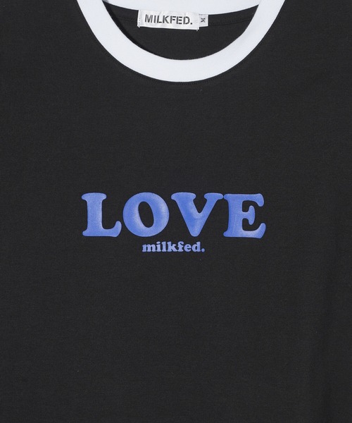 MILKFED.(ミルクフェド)の「LOVE MILKFED. MINI DRESS(ワンピース・レディース・ネイビー/ホワイト/ブラック・M/S)」の6枚目の写真