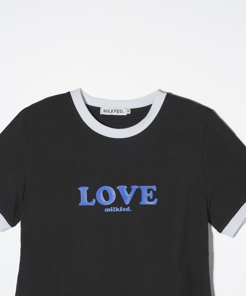 MILKFED.(ミルクフェド)の「LOVE MILKFED. MINI DRESS(ワンピース・レディース・ネイビー/ホワイト/ブラック・M/S)」の5枚目の写真