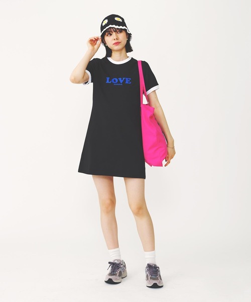 MILKFED.(ミルクフェド)の「LOVE MILKFED. MINI DRESS(ワンピース・レディース・ネイビー/ホワイト/ブラック・M/S)」の14枚目の写真