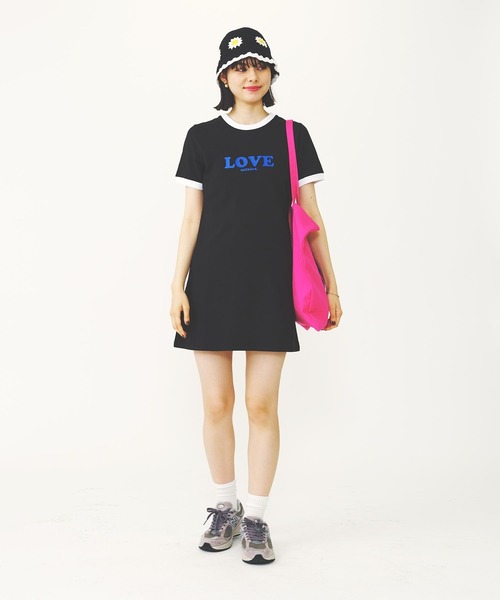 MILKFED.(ミルクフェド)の「LOVE MILKFED. MINI DRESS(ワンピース・レディース・ネイビー/ホワイト/ブラック・M/S)」の15枚目の写真