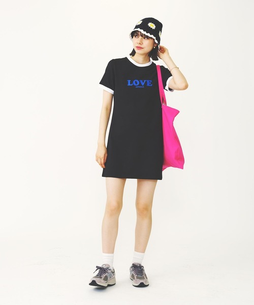 MILKFED.(ミルクフェド)の「LOVE MILKFED. MINI DRESS(ワンピース・レディース・ネイビー/ホワイト/ブラック・M/S)」の17枚目の写真