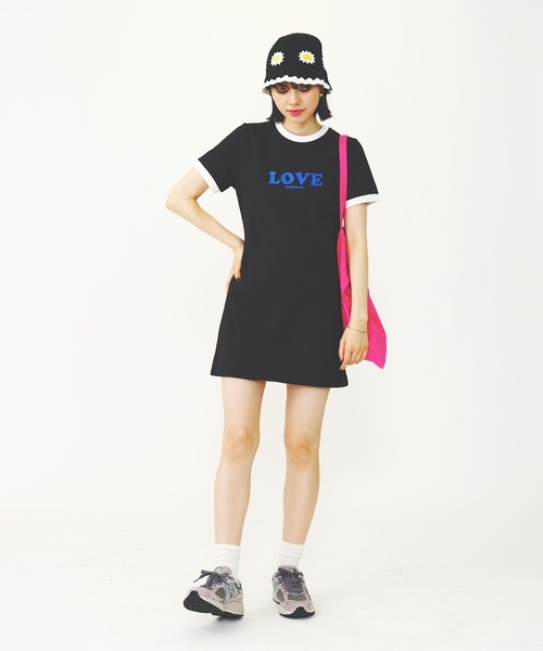 MILKFED.(ミルクフェド)の「LOVE MILKFED. MINI DRESS(ワンピース・レディース・ネイビー/ホワイト/ブラック・M/S)」の18枚目の写真