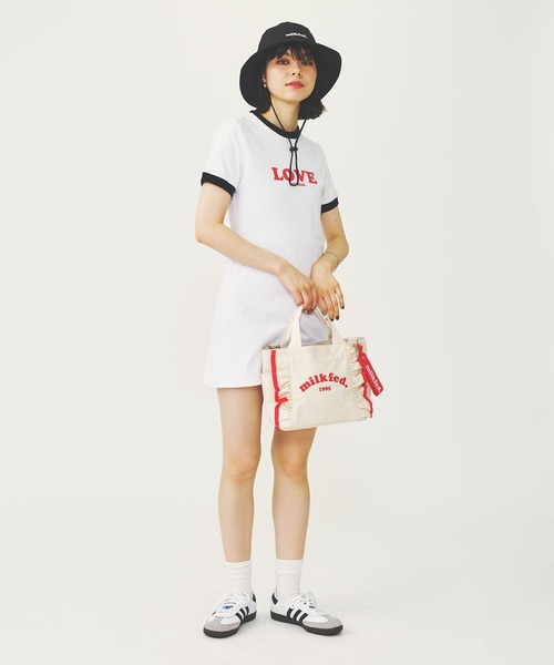 MILKFED.(ミルクフェド)の「LOVE MILKFED. MINI DRESS(ワンピース・レディース・ネイビー/ホワイト/ブラック・M/S)」の12枚目の写真