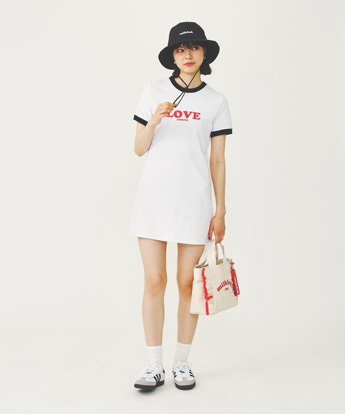 MILKFED.(ミルクフェド)の「LOVE MILKFED. MINI DRESS(ワンピース・レディース・ネイビー/ホワイト/ブラック・M/S)」の20枚目の写真