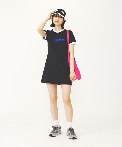MILKFED.(ミルクフェド)の「LOVE MILKFED. MINI DRESS(ワンピース・レディース・ネイビー/ホワイト/ブラック・M/S)」の21枚目の写真