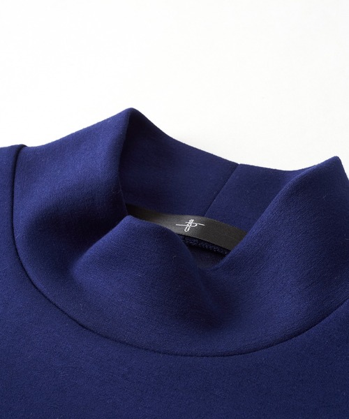 NO ID.（ノーアイディ）の「モックネックZIP-Tシャツ（Tシャツ