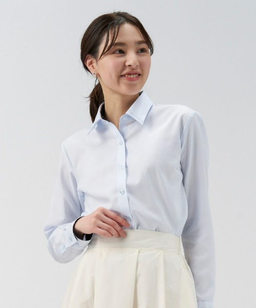 【Disney ディズニー】形態安定ノーアイロン レギュラー 長袖ビジネスワイシャツ（ビジネスシャツ）｜TOKYO SHIRTS（トウキョウシャツ）