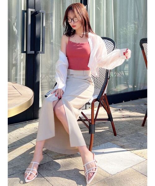 RESEXXY（リゼクシー）の「パッドインキャミソール（キャミソール・レディース・ホワイト/ブラック/オレンジ・FREE）」の8枚目の写真