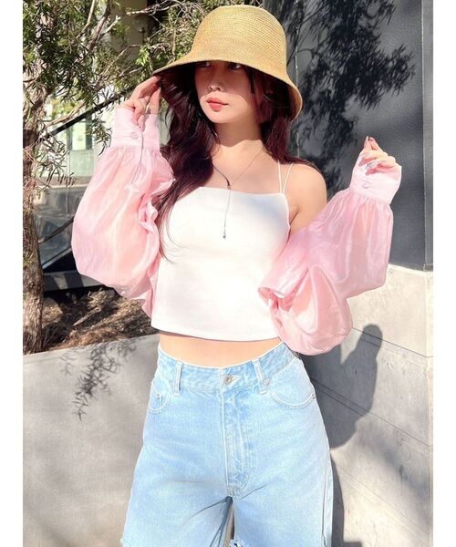 RESEXXY（リゼクシー）の「パッドインキャミソール（キャミソール・レディース・ホワイト/ブラック/オレンジ・FREE）」の18枚目の写真