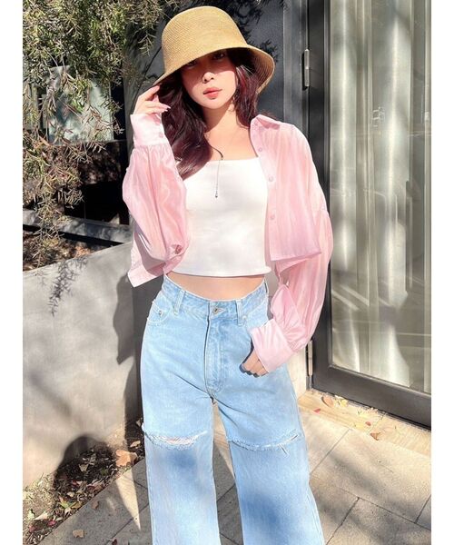 RESEXXY（リゼクシー）の「パッドインキャミソール（キャミソール・レディース・ホワイト/ブラック/オレンジ・FREE）」の17枚目の写真