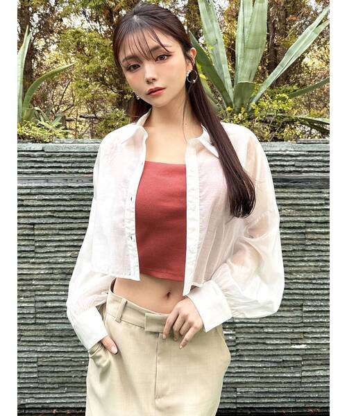 RESEXXY（リゼクシー）の「パッドインキャミソール（キャミソール・レディース・ホワイト/ブラック/オレンジ・FREE）」の15枚目の写真